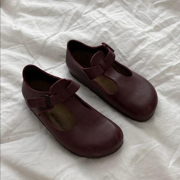 Birkenstock Shoes - Birkenstock Women's Burgundy Mary Jane Clogs